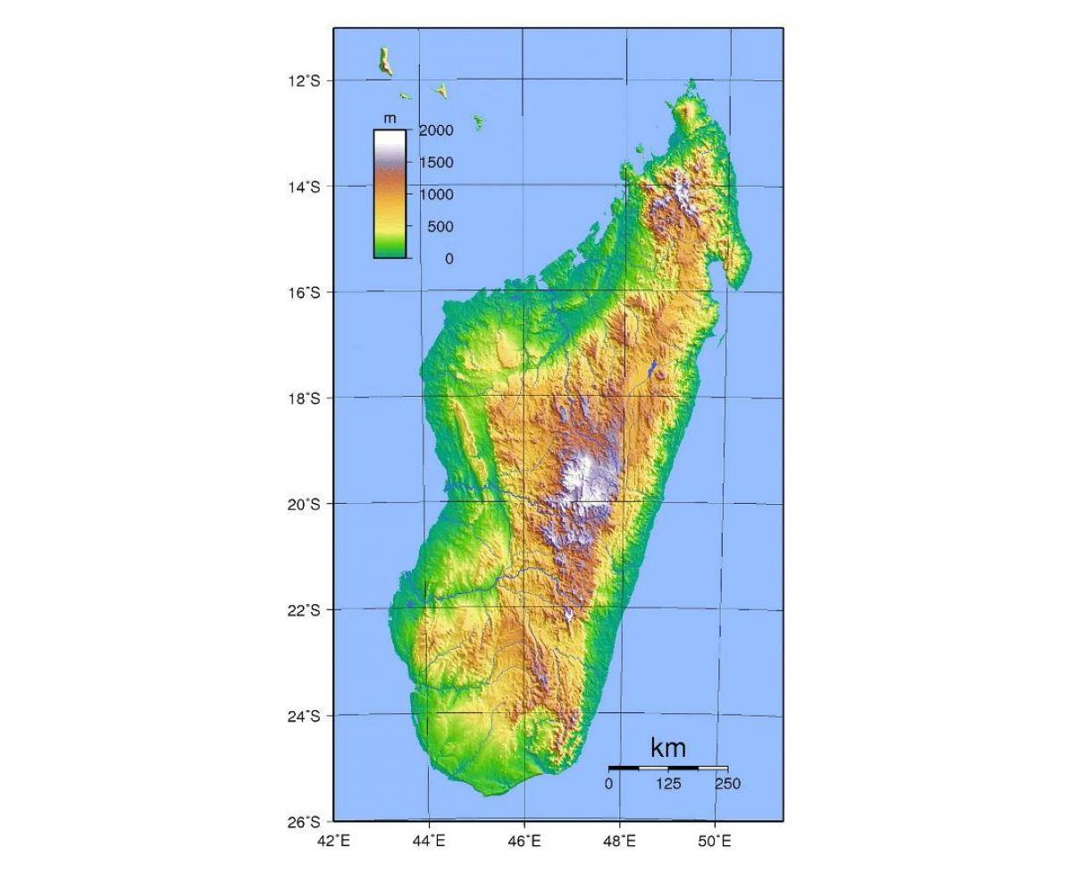mapa Madagaskar fasáda