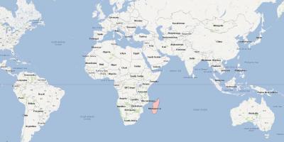 Mapa Madagaskar mape polohu