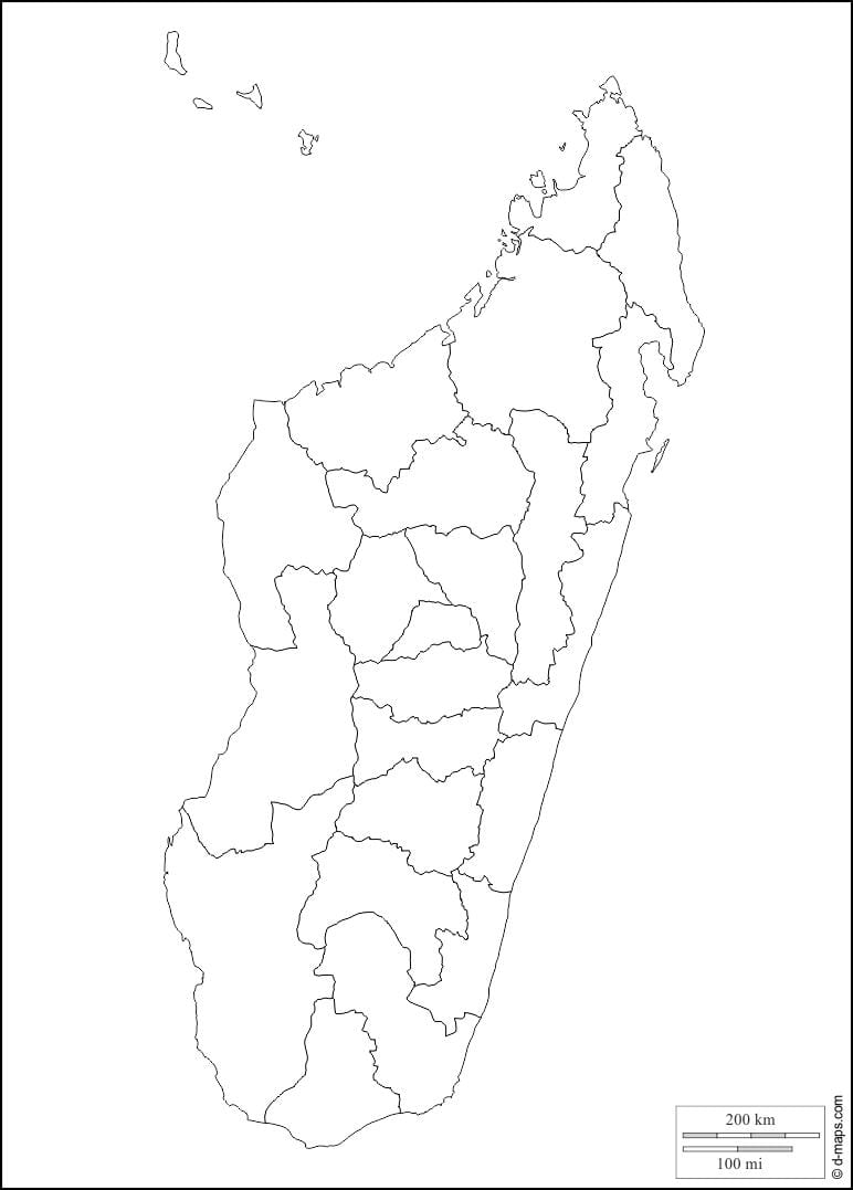 Madagaskar mapu osnovy