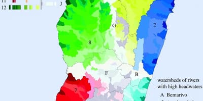 Mapa Madagaskar klímy