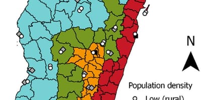Malária Madagaskar mapu