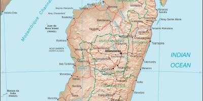 Podrobná mapa Madagaskar